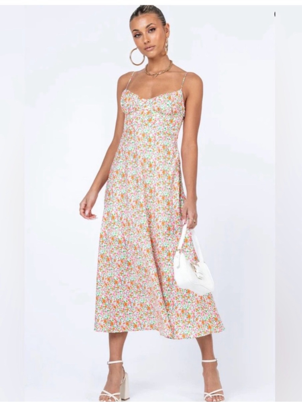 Princess Polly Amara Midi Dress Floral Size 2